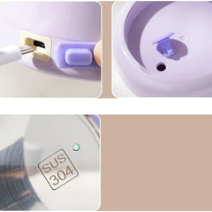 600ML USB Electric Heating Lunch Box Portable Picnic Milk Drink Food Heater Stainless Steel Food Warmer Container 5V 12V 24V - SHOWLU FASHION STORE