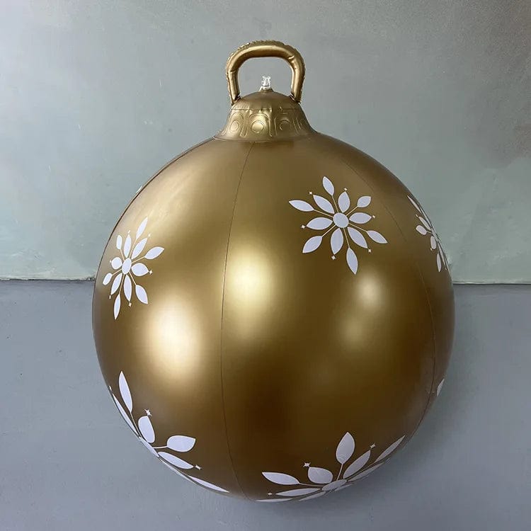 60cm Outdoor Christmas Inflatable Decorated Ball PVC Giant Big Large Balls Xmas Tree Decorations Toy Ball Without Light Ornament - SHOWLU FASHION STORE