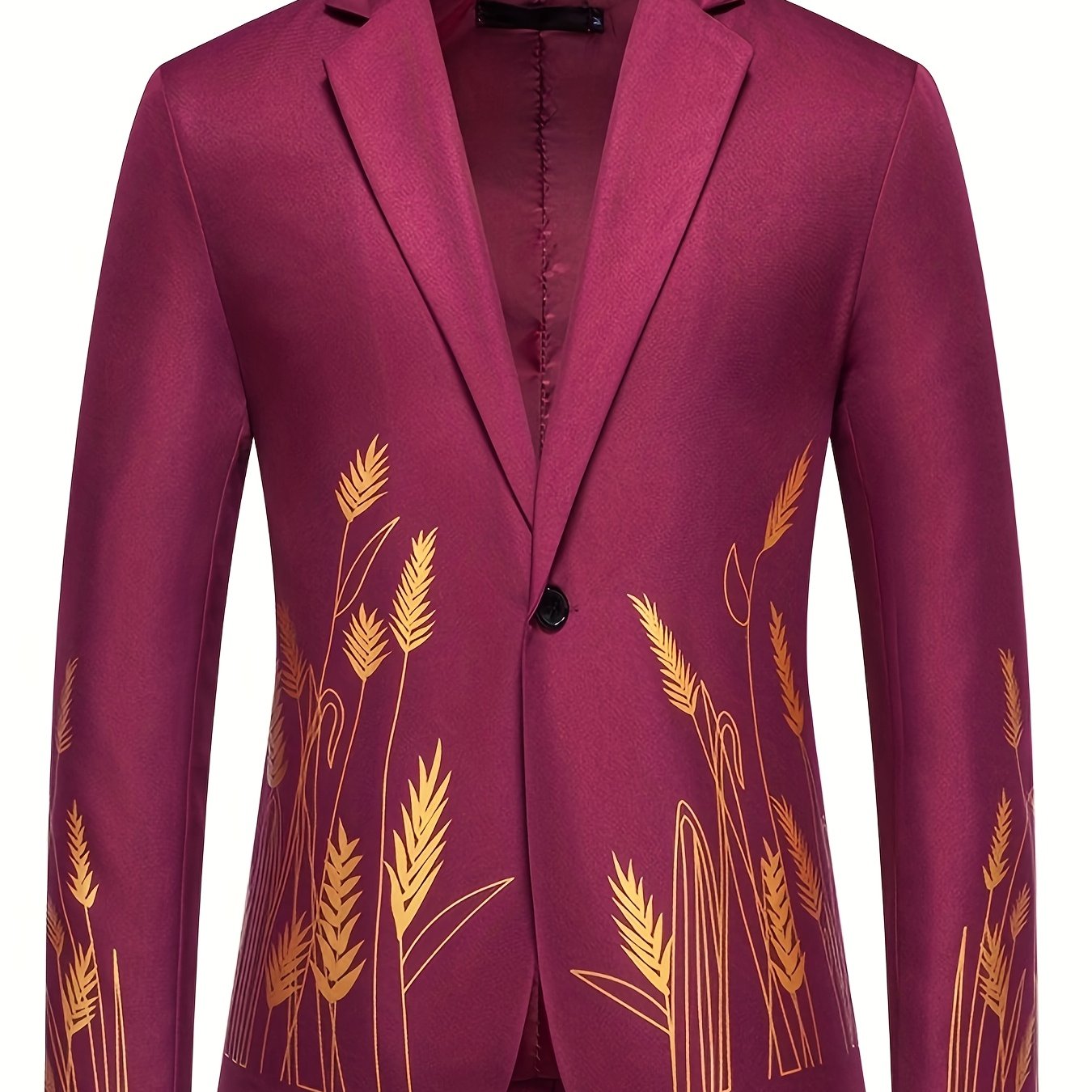 New Palace-Style Suit with Wheat Ear Print Design SHOWLU FASHION STORE