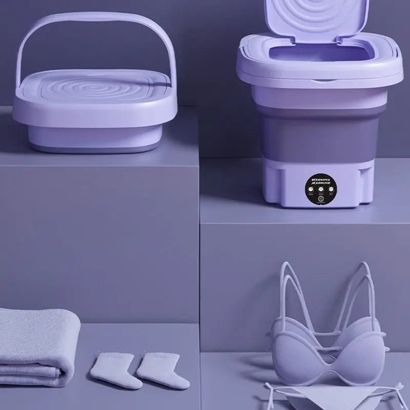 Showlu Store Nation 0 8L Foldable Mini Washing Machine Socks Underwear Panties Retractable Home Portable Washing Machine 3 Models With Spinning Dry