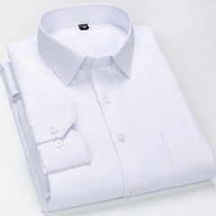 8XL 7XL 6XL Plus Size Men Long Sleeved Shirt Mens Business Casual Slim Fit Shirts Men Striped Dress Work Social Dress Shirt - SHOWLU FASHION STORE