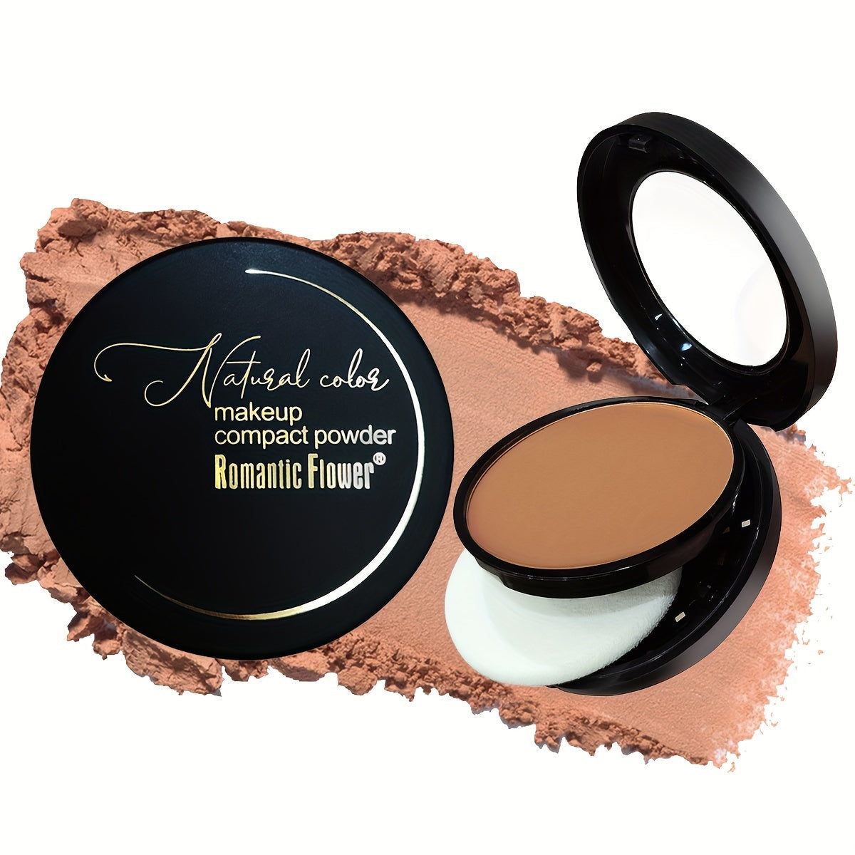 & Sweat-Resistant Contouring Powder Palette - Matte Finish, Matte | Buildable Coverage for All Skin Tones, Coverage | All Skin Tones, | Highlight & Shadow Makeup with Plant Squalane SHOWLU FASHION STORE