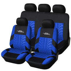 Showlu Fashion Store 0 Blue / China AUTOYOUTH Fashion Tire Track Detail Style Universal Car Seat Covers Fits Most Brand Vehicle Seat Cover Car Seat Protector 4color