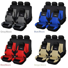 Showlu Fashion Store 0 AUTOYOUTH Fashion Tire Track Detail Style Universal Car Seat Covers Fits Most Brand Vehicle Seat Cover Car Seat Protector 4color
