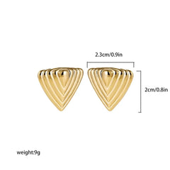 Showlu Fashion Store 0 22265 17 Chic Exaggerate Big Waterdrop Drop Earrings for Women Dupes Chunky Teardrop Stainless Steel Gold Plated Statement Ear Jewelry