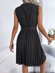 Showlu Fashion Store 0 Chic Summer Pleated V-Neck Dress