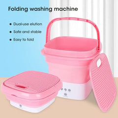 Showlu Store Nation 0 Folding Washing Machine For Clothes With Dryer Bucket Washing For Socks Underwear Mini Washing Machine With Drying Centrifuge