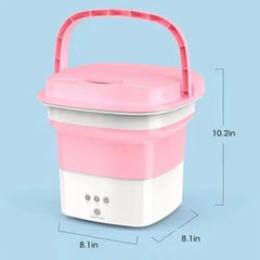 Showlu Store Nation 0 Folding Washing Machine For Clothes With Dryer Bucket Washing For Socks Underwear Mini Washing Machine With Drying Centrifuge