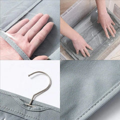 Anel Demosthene General Store 0 For Wardrobe Closet Transparent Storage Bag Hanging Handbag Organizer Door Wall Clear Sundry Shoe Bag with Hanger Pouch