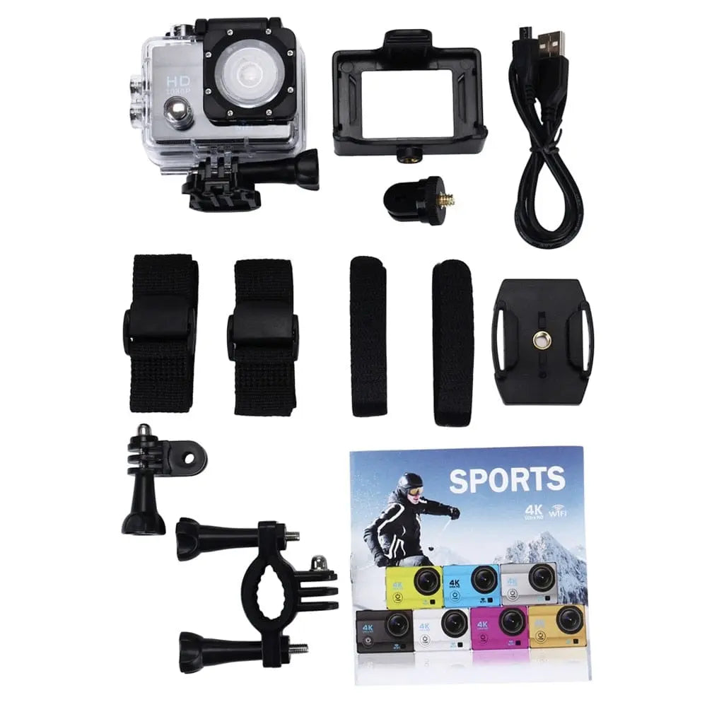 Maroon Hera Audio & Video Black Full HD 1080P Waterproof Sports Action Camera