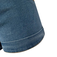 5xl plus Size Women Jeans Haute New Women Short Jeans Denim Female Pockets Wash Denim Shorts SHOWLU FASHION STORE