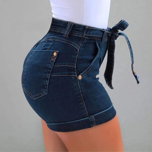 5xl plus Size Women Jeans Haute New Women Short Jeans Denim Female Pockets Wash Denim Shorts SHOWLU FASHION STORE