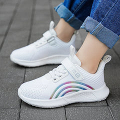 Spring Autumn Kids Shoes Baby Girls Children's Casual Sneakers Breathable Soft Anti-Slip Walking Running Sports Shoes Size 26-38 SHOWLU FASHION STORE
