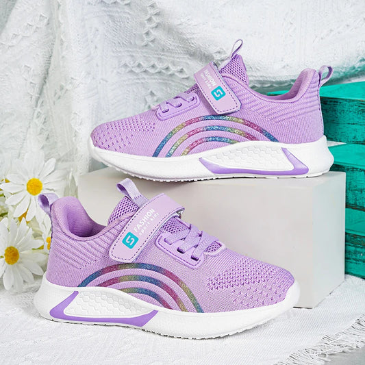Spring Autumn Kids Shoes Baby Girls Children's Casual Sneakers Breathable Soft Anti-Slip Walking Running Sports Shoes Size 26-38 SHOWLU FASHION STORE