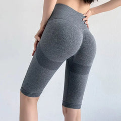 High Waist Hip Lift Stretch Belly Compression Outerwear Summer Yoga Pants - SHOWLU FASHION STORE