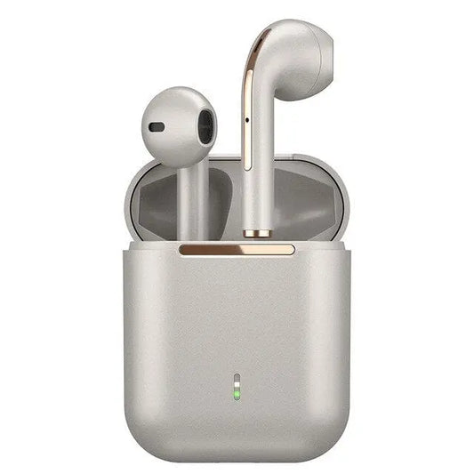 Anel Demosthene General Store 0 White J18 Binaural Wireless Stereo Earbuds Pop-Up 5.0 Mini Sports Tws Bluetooth Headset