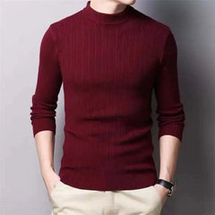 Showlu Fashion Store 0 QJMYN2  A05 / M Korean Fashion Autumn Men Casual Vintage Style Sweater Wool Turtleneck Oversize 2023 Winter Men Warm Cotton Pullovers Sweaters