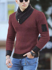 Showlu Fashion Store 0 QJMYN2  H02 / M Korean Fashion Autumn Men Casual Vintage Style Sweater Wool Turtleneck Oversize 2023 Winter Men Warm Cotton Pullovers Sweaters