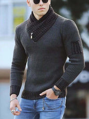 Showlu Fashion Store 0 QJMYN2  H01 / M Korean Fashion Autumn Men Casual Vintage Style Sweater Wool Turtleneck Oversize 2023 Winter Men Warm Cotton Pullovers Sweaters