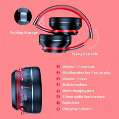 Showlu Fashion Store 0 Lenovo HD200 Bluetooth Earphones Over-ear Foldable Computer Wireless Headphones Noise Cancellation HIFI Stereo Gaming Headset