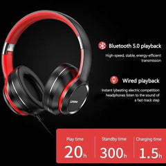 Showlu Fashion Store 0 Lenovo HD200 Bluetooth Earphones Over-ear Foldable Computer Wireless Headphones Noise Cancellation HIFI Stereo Gaming Headset