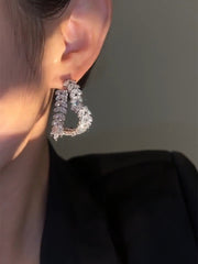 Light Extravagant Love Heart Women's Wheat Minimalist Fancy Earrings SHOWLU FASHION STORE
