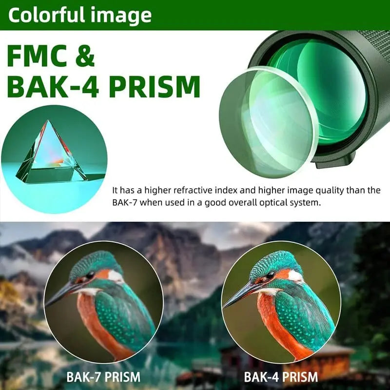 Showlu Fashion Store 0 G872B-Green suit1 Portable Zoom HD 5000M Telescope Folding Long Distance Mini Powerful Telescope for Hunting Sports Outdoor Camping Travel
