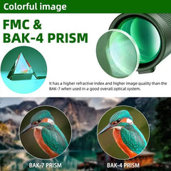 Showlu Fashion Store 0 G872B-Green suit1 Portable Zoom HD 5000M Telescope Folding Long Distance Mini Powerful Telescope for Hunting Sports Outdoor Camping Travel