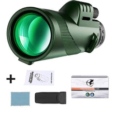 Showlu Fashion Store 0 G872B-Green suit1 Portable Zoom HD 5000M Telescope Folding Long Distance Mini Powerful Telescope for Hunting Sports Outdoor Camping Travel