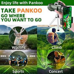 Showlu Fashion Store 0 G872B-Green suit1 Portable Zoom HD 5000M Telescope Folding Long Distance Mini Powerful Telescope for Hunting Sports Outdoor Camping Travel
