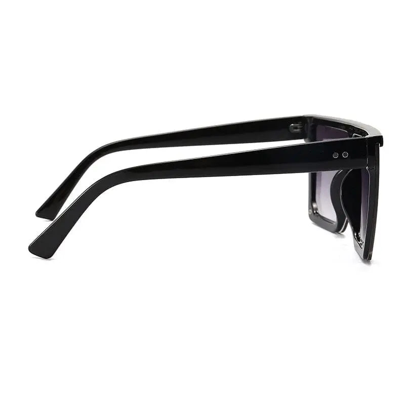 Showlu Fashion Store 0 Retro Big Frame Women Sunglasses Brand Black Square Gradient Uv400 Cool Men Sunglasses One Piece Designer 2023
