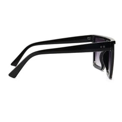 Showlu Fashion Store 0 Retro Big Frame Women Sunglasses Brand Black Square Gradient Uv400 Cool Men Sunglasses One Piece Designer 2023