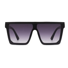 Showlu Fashion Store 0 Retro Big Frame Women Sunglasses Brand Black Square Gradient Uv400 Cool Men Sunglasses One Piece Designer 2023
