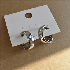 Showlu Fashion Store 0 4 Retro Minimalist Square Earrings Irregular Stud Earrings New Exaggerated Cold Wind Fashion Earring for Women Opening Accessories