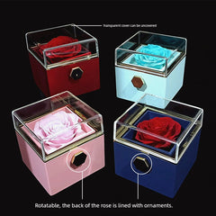 Preserved Fresh Flower Rose Exchange Small Exquisite Jewelry Box SHOWLU FASHION STORE