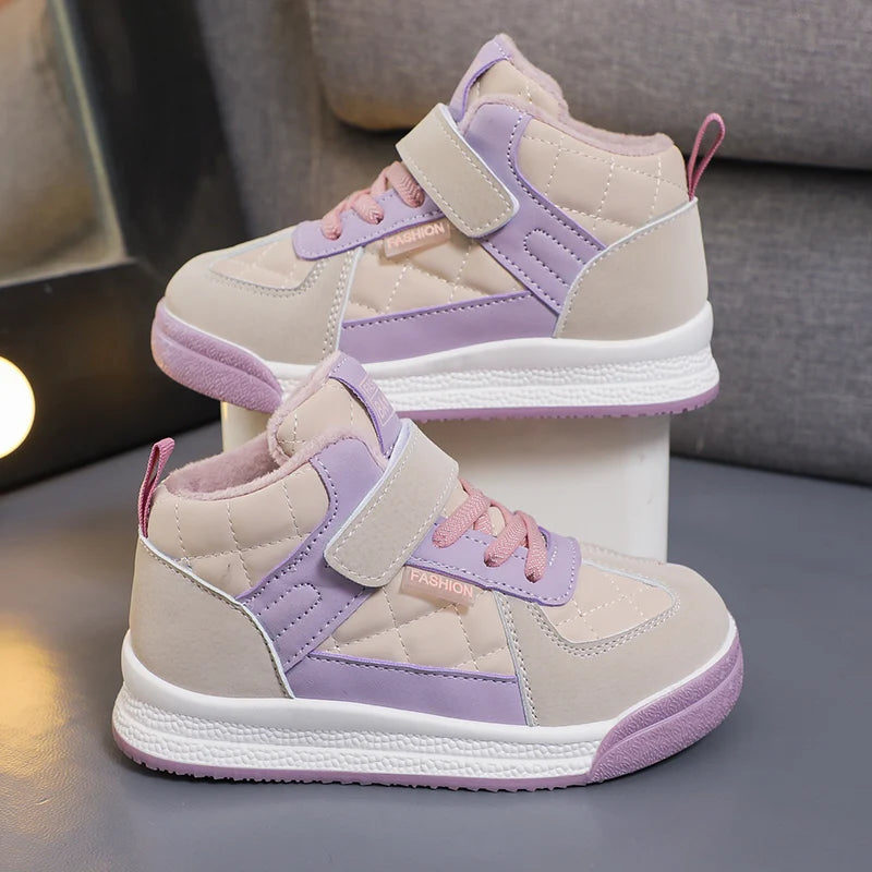 2023 Children sports Fashion shoes  winter warm walking shoes Casual sneakers for kids SHOWLU FASHION STORE