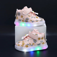 EACHIN Children Lighted Sneakers Baby Girls Spring Autumn New Walking Shoes Boys Fashion Sport Running Sneaker Kids Casual Flats SHOWLU FASHION STORE