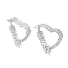 Luxury Wheat Earrings Shiny Zircon Fashion Personality Party Charm Jewelry Wheat Leaf Earring for Women Girls Korean Style SHOWLU FASHION STORE