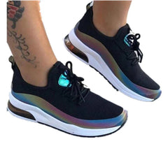 New Fashion Summer and Autumn Woven Breathable Sneakers Women Lace Up Designer Comfort Casual Shoes on Offer SHOWLU FASHION STORE