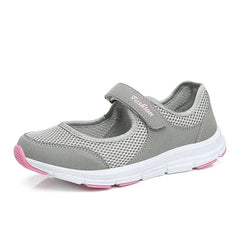 Summer Women Casual Shoes Soft Portable Sneakers Walking Shoes Flat Soles for Women Breathable Slip on White Shoes SHOWLU FASHION STORE