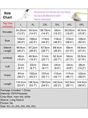 Plus Size 5XL VONDA Elegant Dress Women Summer Long Sleeve Belted Printed Maxi Long Dress Buttons Vintage Casual Robe Femme SHOWLU FASHION STORE