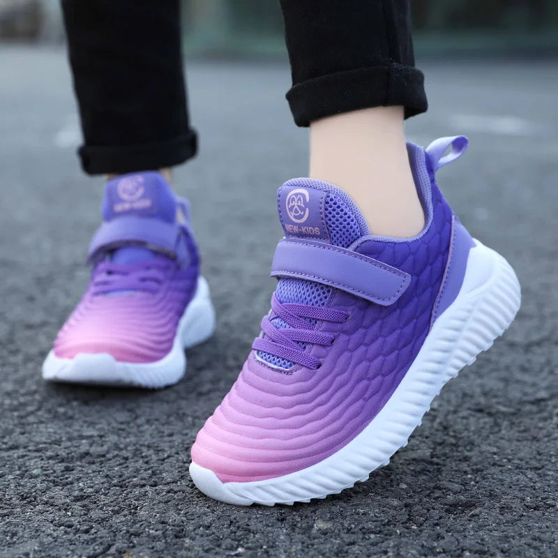 Fashion Kids Girls Shoes 2022 Designer Sports Shoes Casual Running Tennis Lightweight 4 To 12 Years Children Sneakers Girls SHOWLU FASHION STORE