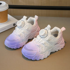 Spring New Cotton Lined Girls Design Sneakers Children's Sport Shoes Non-slip Soft Bottom Kids Running Shoes Student Shoes SHOWLU FASHION STORE