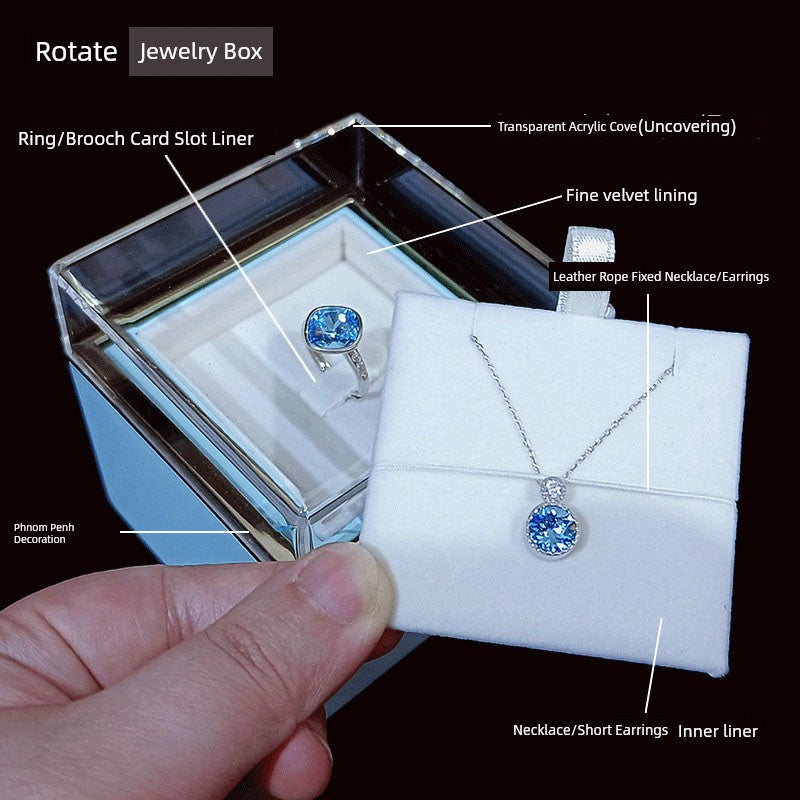 Preserved Fresh Flower Rose Exchange Small Exquisite Jewelry Box SHOWLU FASHION STORE