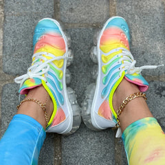 New Candy Color Men Transparent Bottom Sneakers Running Shoes Women Hiking Shoes Couple Autumn Rainbow Sports Shoes wholesale SHOWLU FASHION STORE