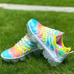 New Candy Color Men Transparent Bottom Sneakers Running Shoes Women Hiking Shoes Couple Autumn Rainbow Sports Shoes wholesale SHOWLU FASHION STORE