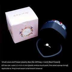 Preserved Fresh Flower Rose Exchange Small Exquisite Jewelry Box SHOWLU FASHION STORE