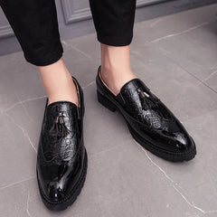 Fashion Shoe Office Shoes for Men Casual Shoes Breathable Leather Loafers Driving Moccasins Comfortable Slip on 2022 Three Color SHOWLU FASHION STORE