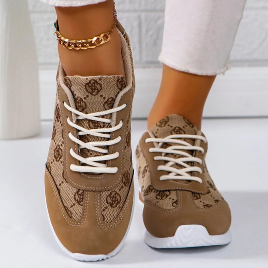 Women Thick Soled Cross Round Head Thin Fashion Shoes Women Comfortable  Breathable Casual Wear-resistant Shoes Zapatos De Mujer SHOWLU FASHION STORE