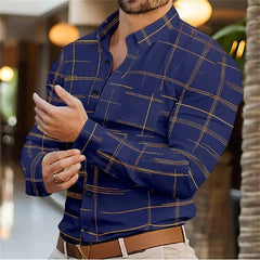 Men's business lapel shirt office casual outdoor street shirt soft and comfortable men's high-quality top large size XS-6XL SHOWLU FASHION STORE